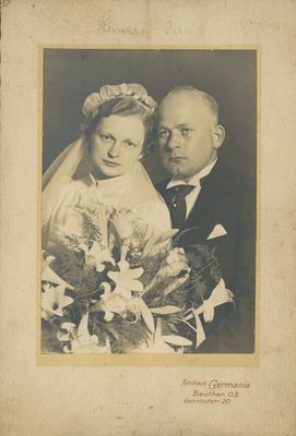 Ślub Hermana Zaiczek urodzonego w 1903r. Lata 30. XXw. 
