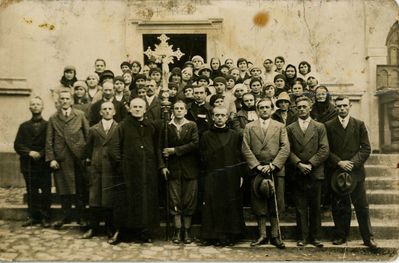 Pilchowicka pielgrzymka na Annaberg- lata 20. XXw. Zdjęcie ze zbiorów p.Luizy Ciupke
