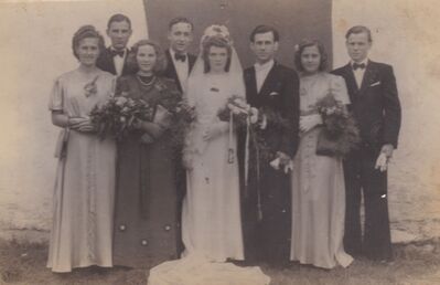 wesele w rodzinie Twardawa na Wielopolu, z albumu pani Zofii Kaiser
